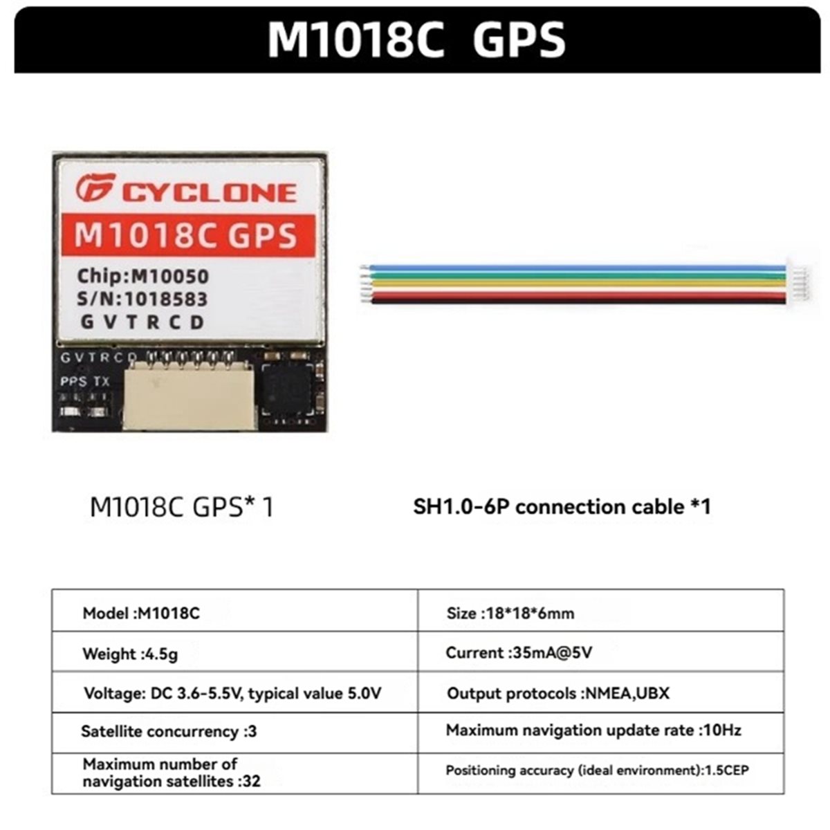 Drone Compass - AAAE M1018C M10 GPS-Modul mit Integriertem